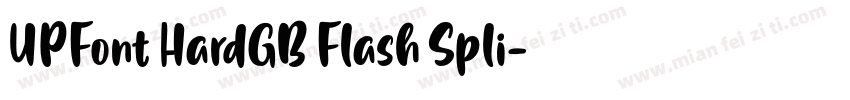 UPFont HardGB Flash Spli字体转换